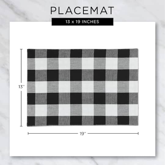 DII® Pumpkin Spice Plaid Placemats, 6ct.